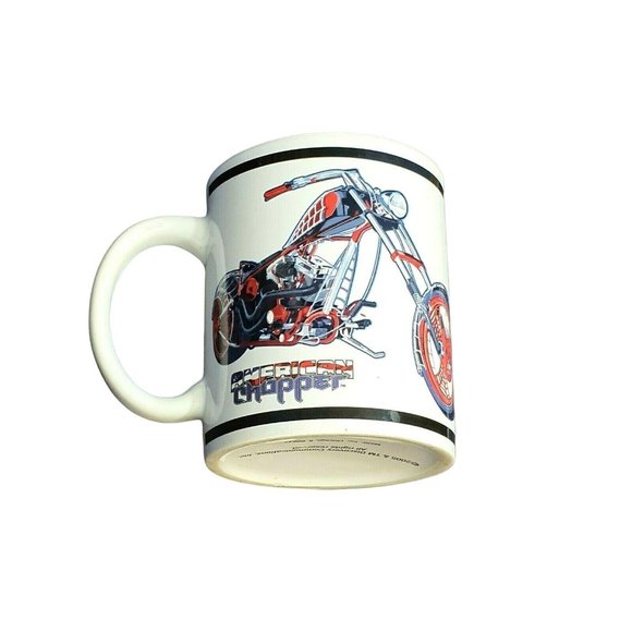 Black Widow Bike Coffee Mug American Chopper Dishwasher Safe Porcelain 8oz Cup - Picture 10 of 10